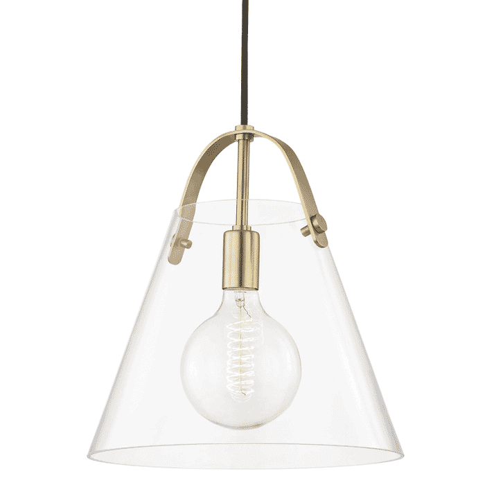 Mitzi Karin 14" Pendant Light in Aged Brass Mitzi Karin 14" Pendant Light in Aged Brass