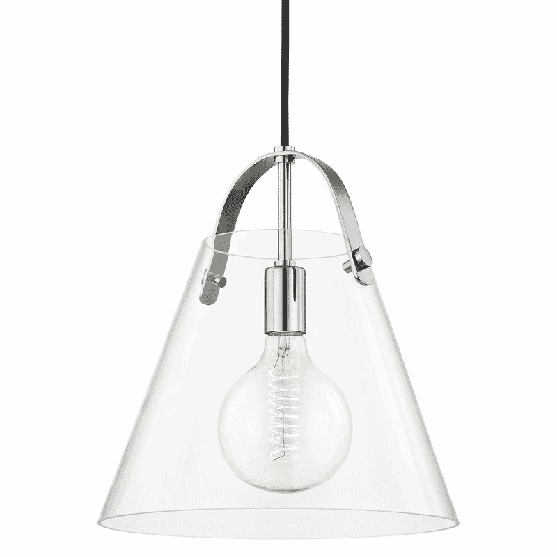 Mitzi Karin 14" Pendant Light in Polished Nickel