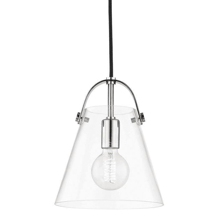 Mitzi Karin 11" Mini Pendant in Polished Nickel Mitzi Karin 11" Mini Pendant in Polished Nickel