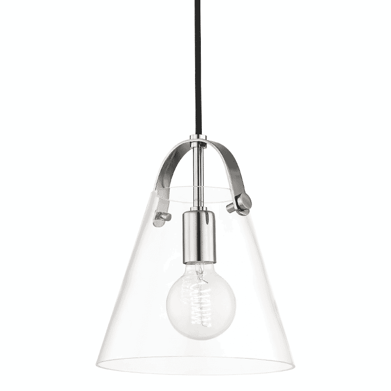 Mitzi Karin 11" Mini Pendant in Polished Nickel