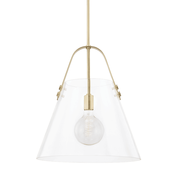 Mitzi Karin Pendant Light in Aged Brass Mitzi Karin Pendant Light in Aged Brass
