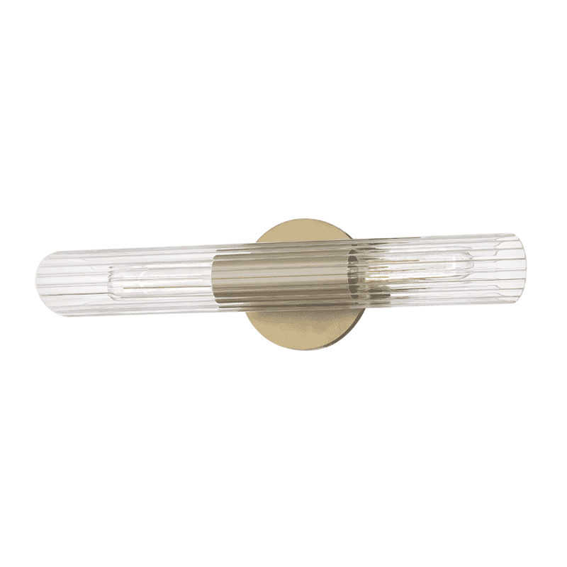 Mitzi Cecily 2-Light 17" Wall Sconce in Aged Brass