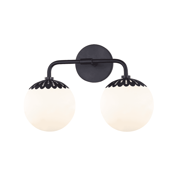 Mitzi Paige 2-Light 15" Bathroom Vanity Light in Old Bronze Mitzi Paige 2-Light 15" Bathroom Vanity Light in Old Bronze