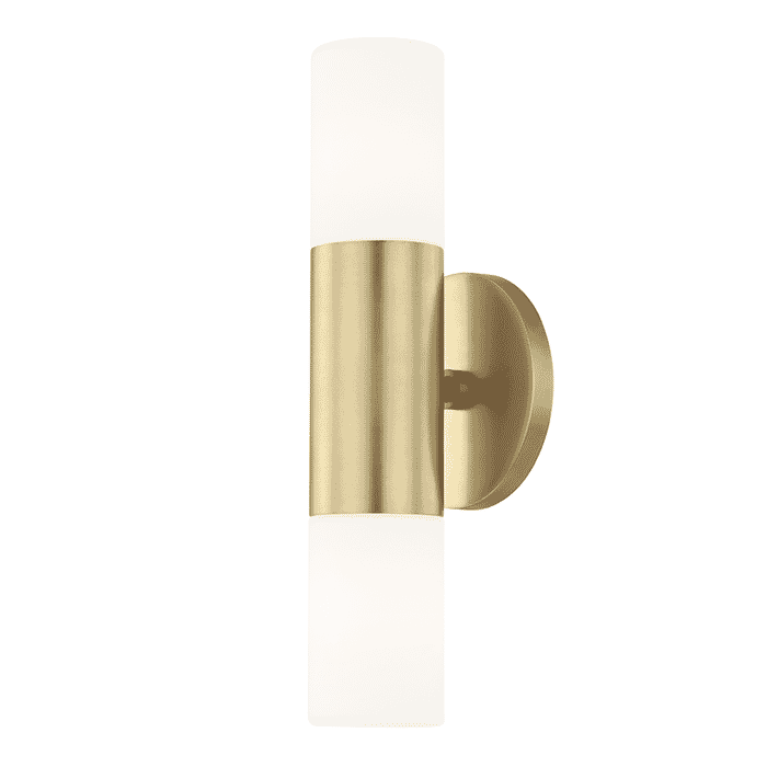 Mitzi Lola 2-Light 13" Wall Sconce in Aged Brass Mitzi Lola 2-Light 13" Wall Sconce in Aged Brass
