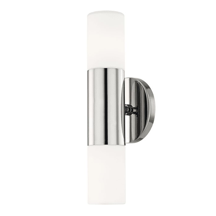 Mitzi Lola 2-Light 13" Wall Sconce in Polished Nickel Mitzi Lola 2-Light 13" Wall Sconce in Polished Nickel