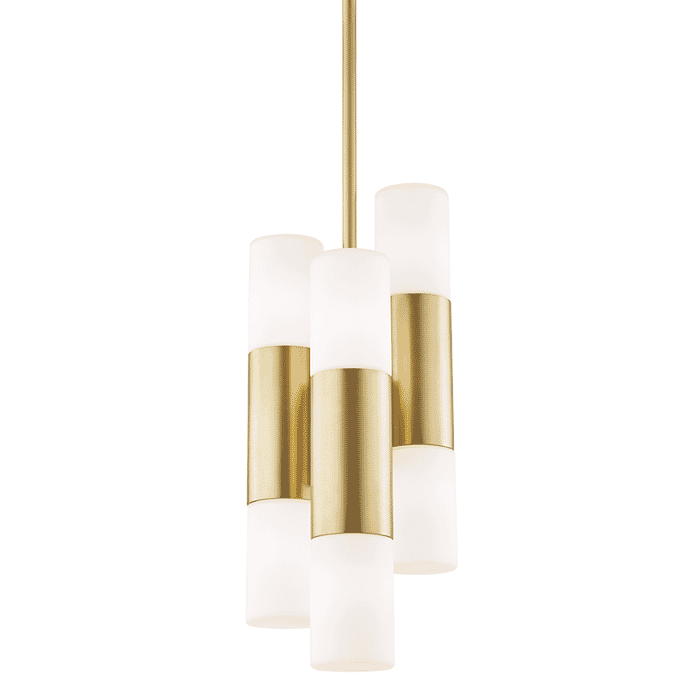Mitzi Lola 6-Light Pendant Light in Aged Brass Mitzi Lola 6-Light Pendant Light in Aged Brass