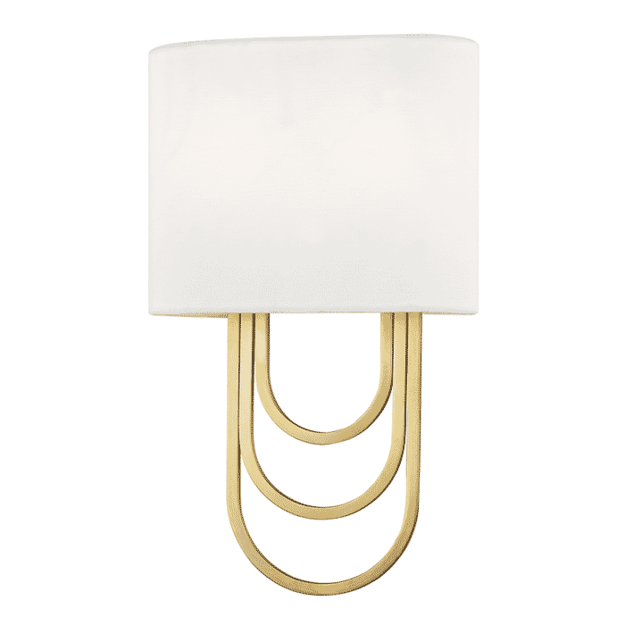 Mitzi Farah 2-Light 14" Wall Sconce in Aged Brass Mitzi Farah 2-Light 14" Wall Sconce in Aged Brass