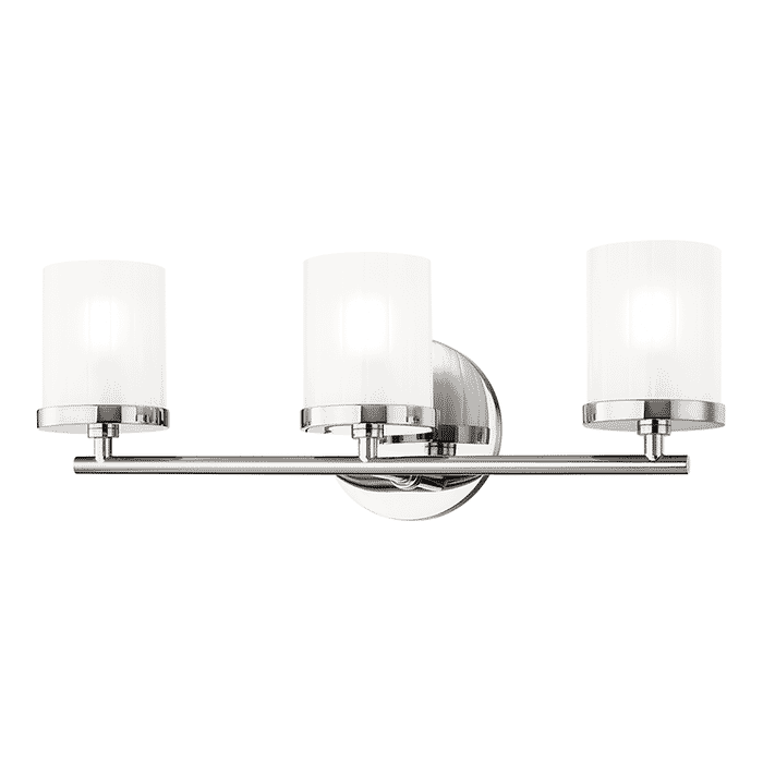 Mitzi Ryan 3-Light 18" Bathroom Vanity Light in Polished Nickel Mitzi Ryan 3-Light 18" Bathroom Vanity Light in Polished Nickel