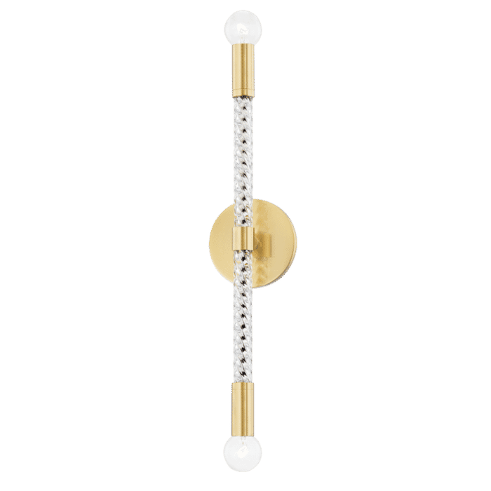 Mitzi Pippin 2-Light Wall Sconce in Aged Brass Mitzi Pippin 2-Light Wall Sconce in Aged Brass