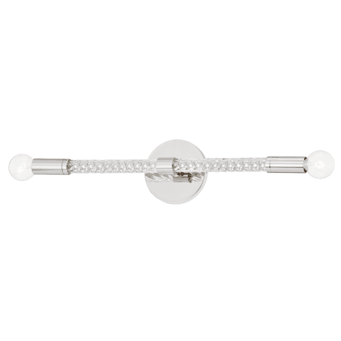 Mitzi Pippin 2-Light Wall Sconce in Polished Nickel Mitzi Pippin 2-Light Wall Sconce in Polished Nickel