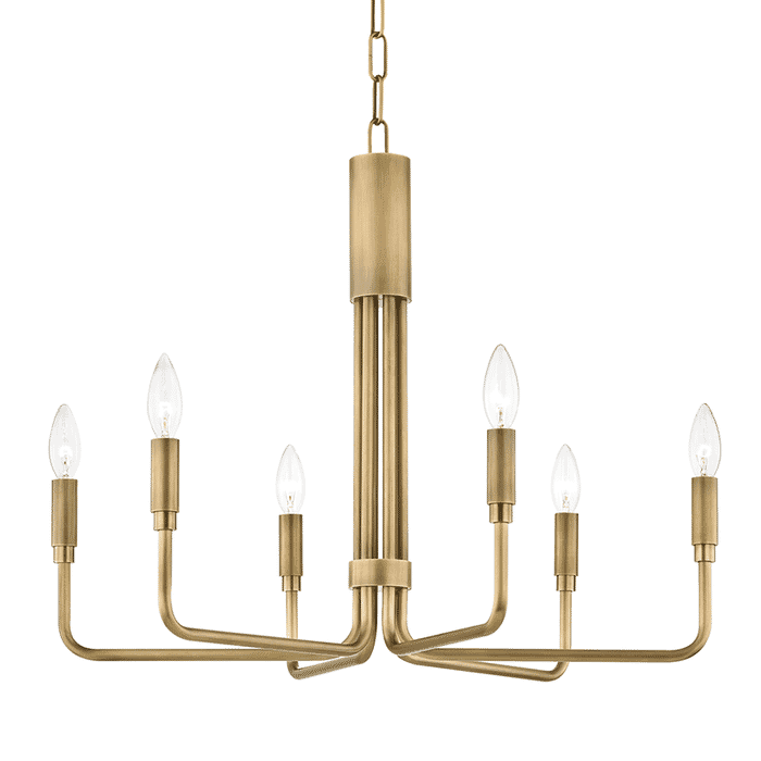 Mitzi Brigitte 6-Light 19" Mini Pendant in Aged Brass