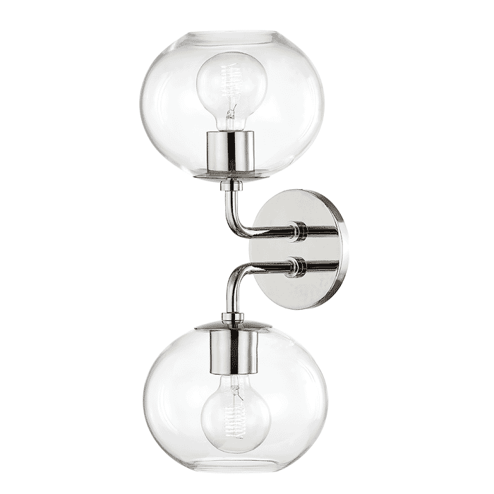 Mitzi Margot Wall Sconce in Polished Nickel Mitzi Margot Wall Sconce in Polished Nickel