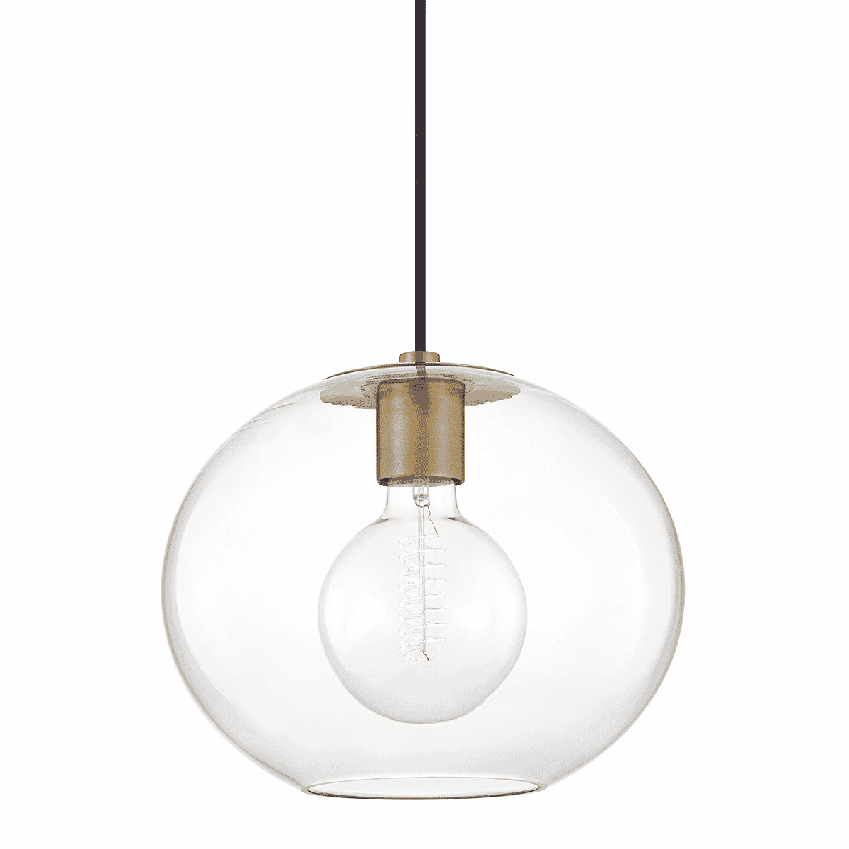 Mitzi Margot Pendant Light in Aged Brass