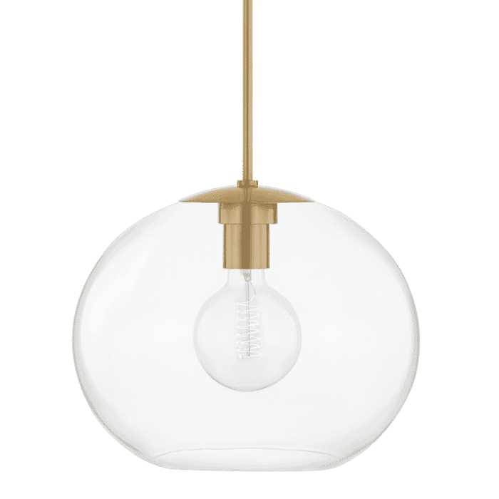 Mitzi Margot Pendant Light in Aged Brass Mitzi Margot Pendant Light in Aged Brass