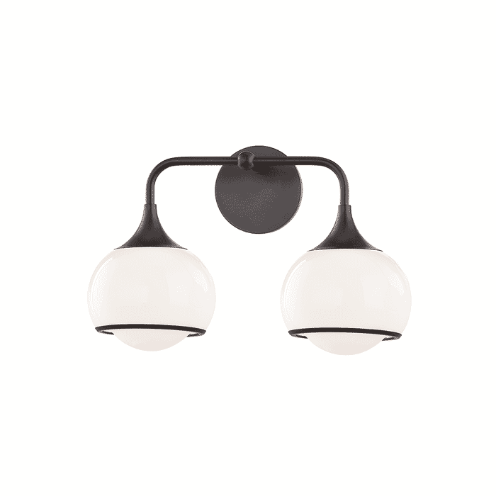 Mitzi Reese 2-Light Bathroom Vanity Light in Old Bronze Mitzi Reese 2-Light Bathroom Vanity Light in Old Bronze