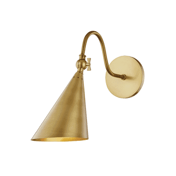 Mitzi Lupe Wall Sconce in Aged Brass