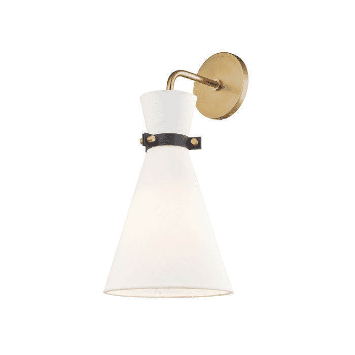 Mitzi Julia Wall Sconce in Aged Brass and Black Mitzi Julia Wall Sconce in Aged Brass and Black
