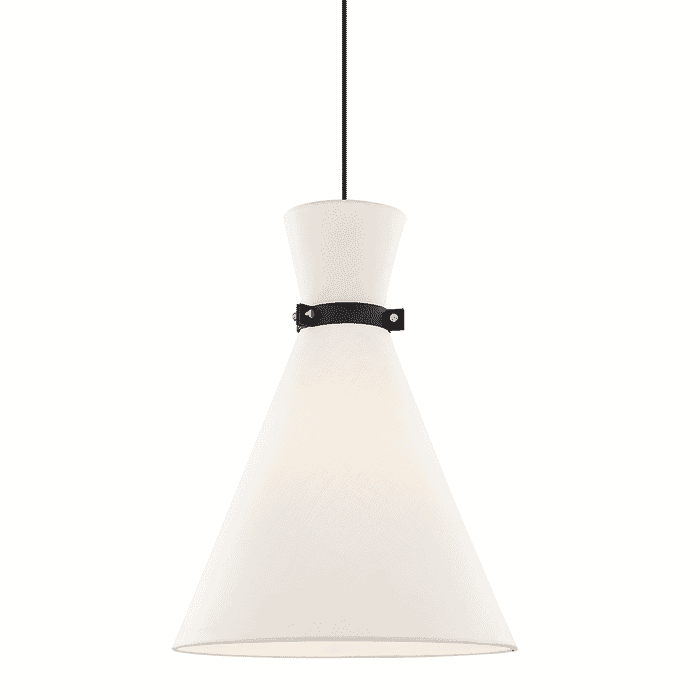 Mitzi Julia Pendant Light in Polished Nickel and Black Mitzi Julia Pendant Light in Polished Nickel and Black
