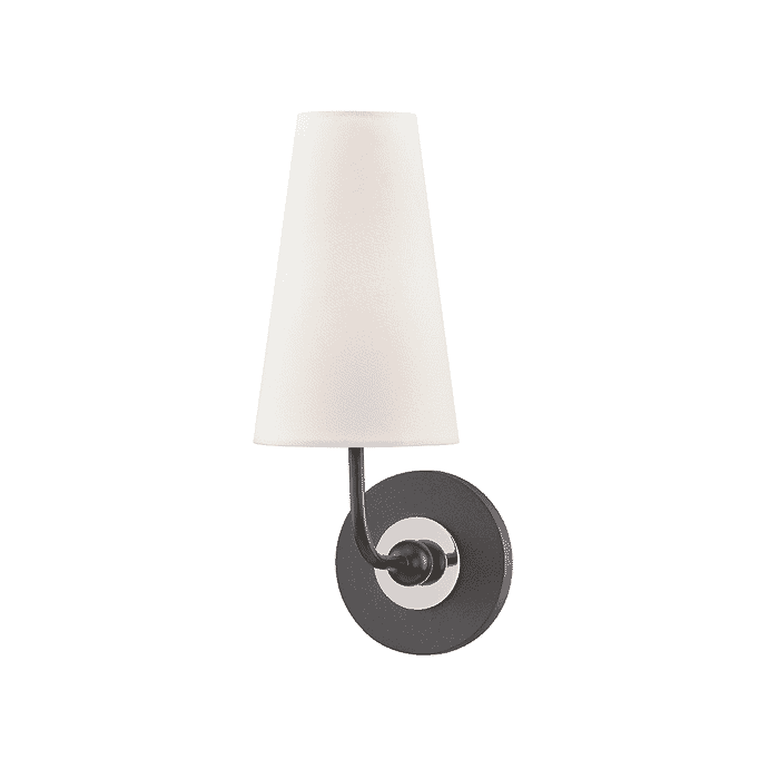 Mitzi Merri Wall Sconce in Polished Nickel and Black Mitzi Merri Wall Sconce in Polished Nickel and Black
