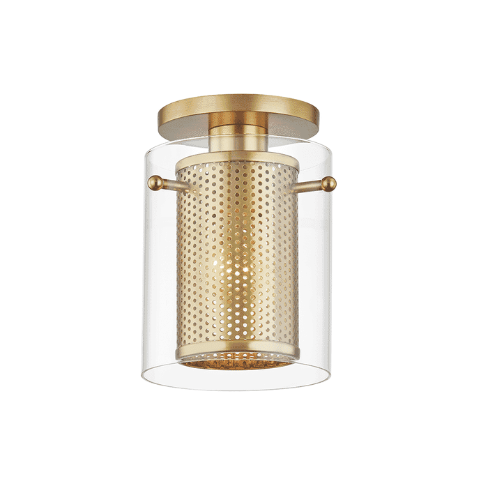 Mitzi Elanor Ceiling Light in Aged Brass Mitzi Elanor Ceiling Light in Aged Brass