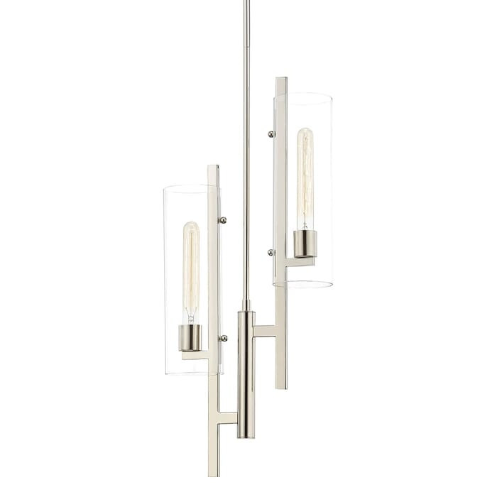 Mitzi Ariel 2-Light Pendant Light in Polished Nickel Mitzi Ariel 2-Light Pendant Light in Polished Nickel