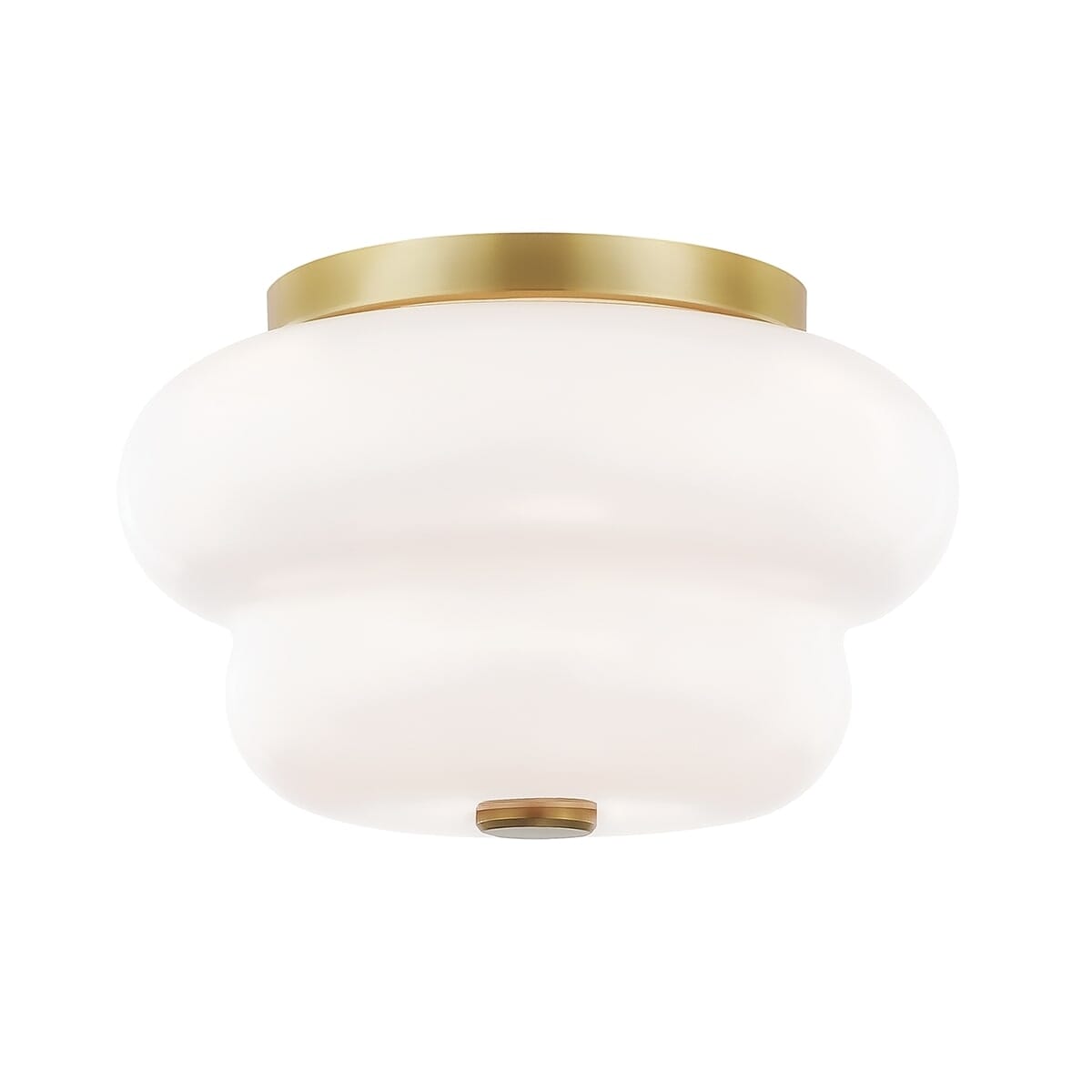 Mitzi Hazel 2-Light Ceiling Light in Aged Brass