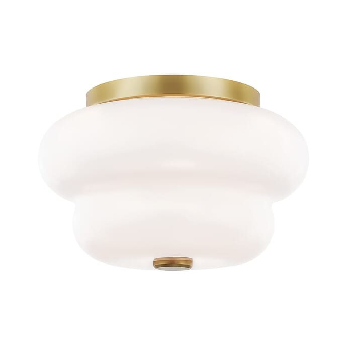 Mitzi Hazel 2-Light Ceiling Light in Aged Brass Mitzi Hazel 2-Light Ceiling Light in Aged Brass