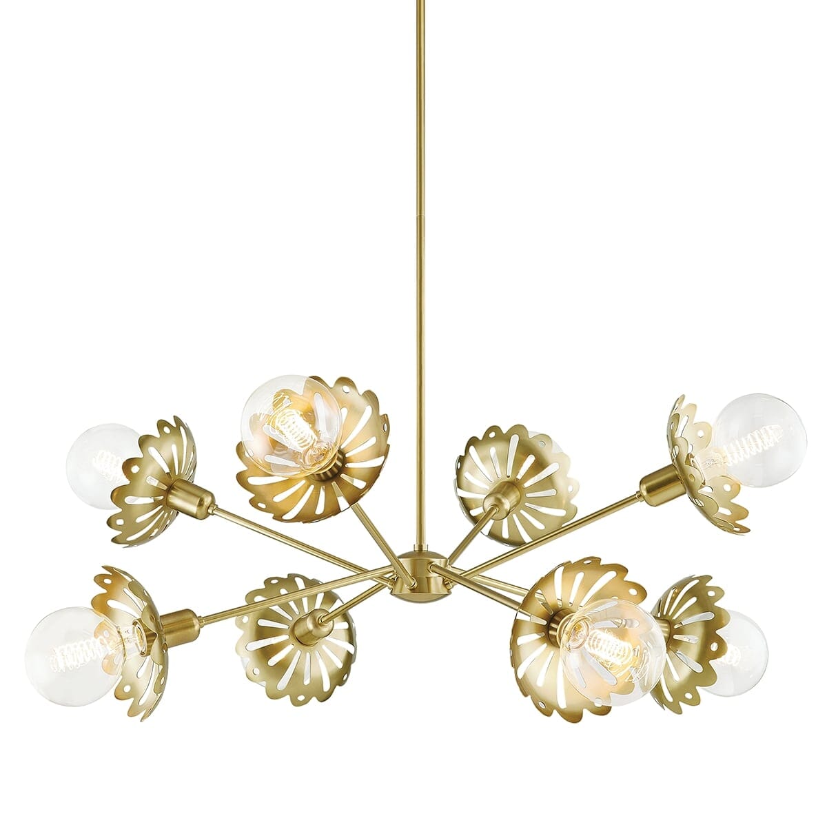 Mitzi Alyssa 8-Light Chandelier in Aged Brass