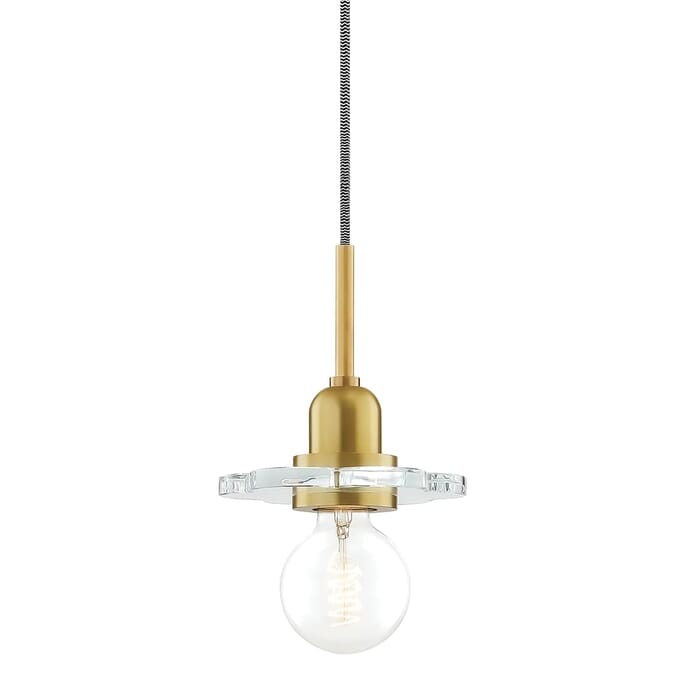 Mitzi Alexa 10" Pendant Light in Aged Brass Mitzi Alexa 10" Pendant Light in Aged Brass