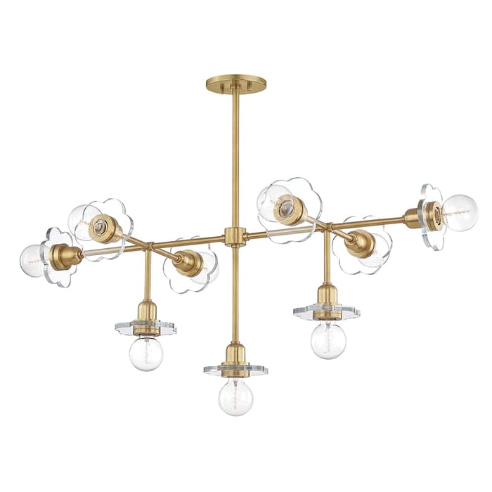 Mitzi Alexa 9-Light Chandelier in Aged Brass Mitzi Alexa 9-Light Chandelier in Aged Brass