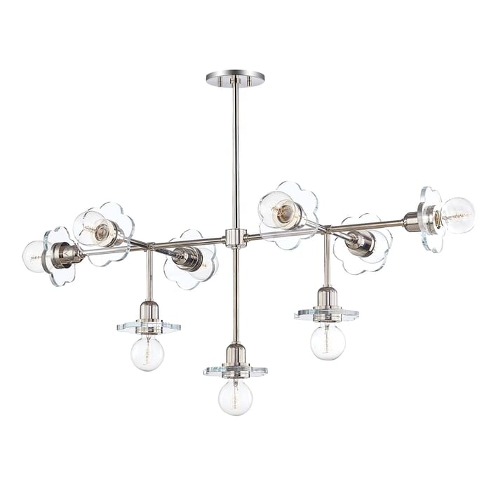 Mitzi Alexa 9-Light Chandelier in Polished Nickel Mitzi Alexa 9-Light Chandelier in Polished Nickel