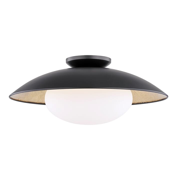 Mitzi Cadence Ceiling Light in Black and Gold Leaf Mitzi Cadence Ceiling Light in Black and Gold Leaf
