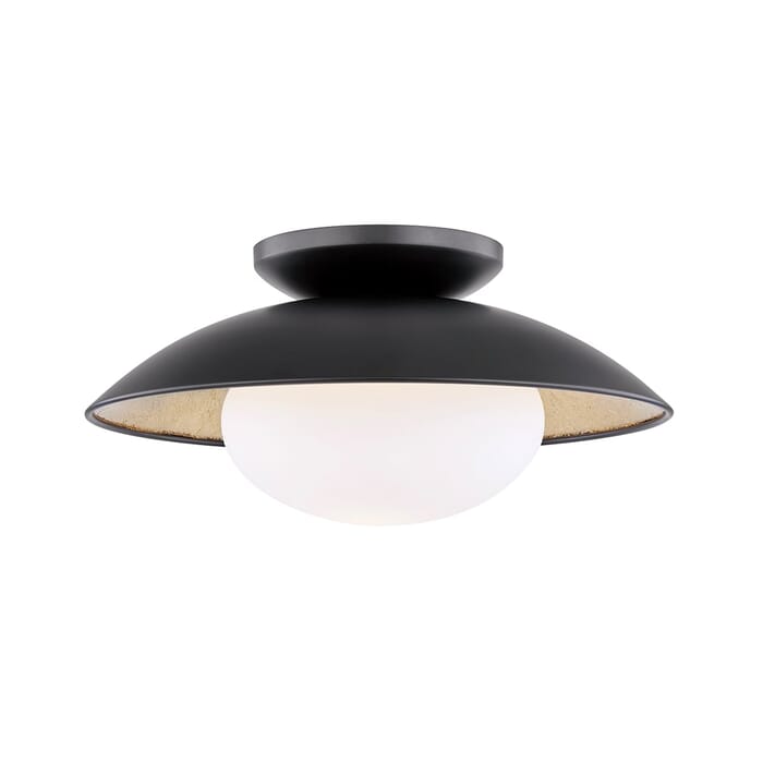 Mitzi Cadence Ceiling Light in Black and Gold Leaf Mitzi Cadence Ceiling Light in Black and Gold Leaf