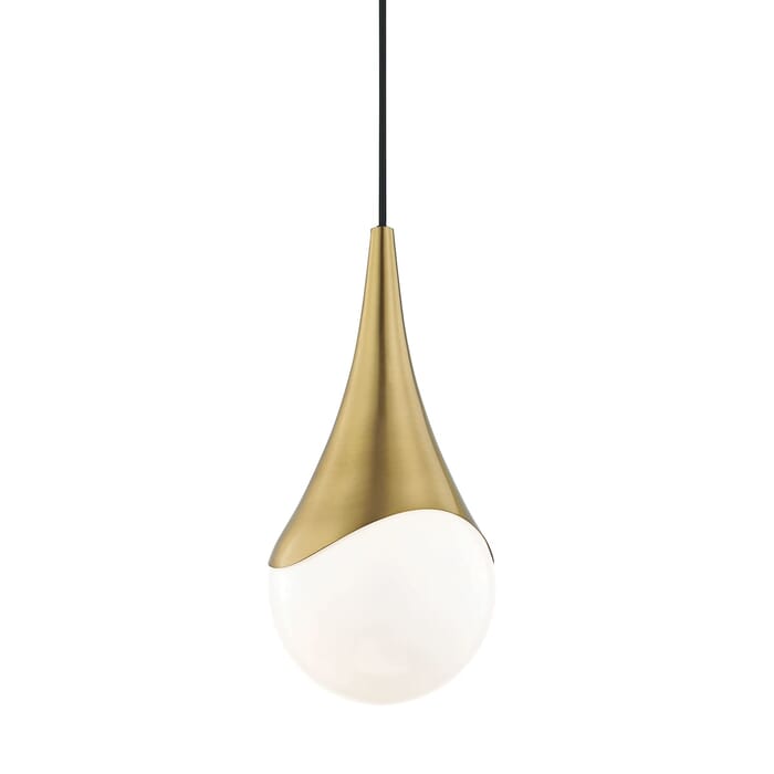 Mitzi Ariana 16" Mini Pendant in Aged Brass Mitzi Ariana 16" Mini Pendant in Aged Brass