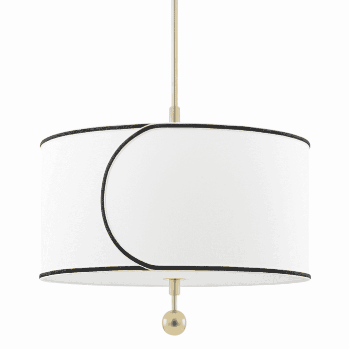 Mitzi Zara 3-Light Pendant Light in Aged Brass Mitzi Zara 3-Light Pendant Light in Aged Brass