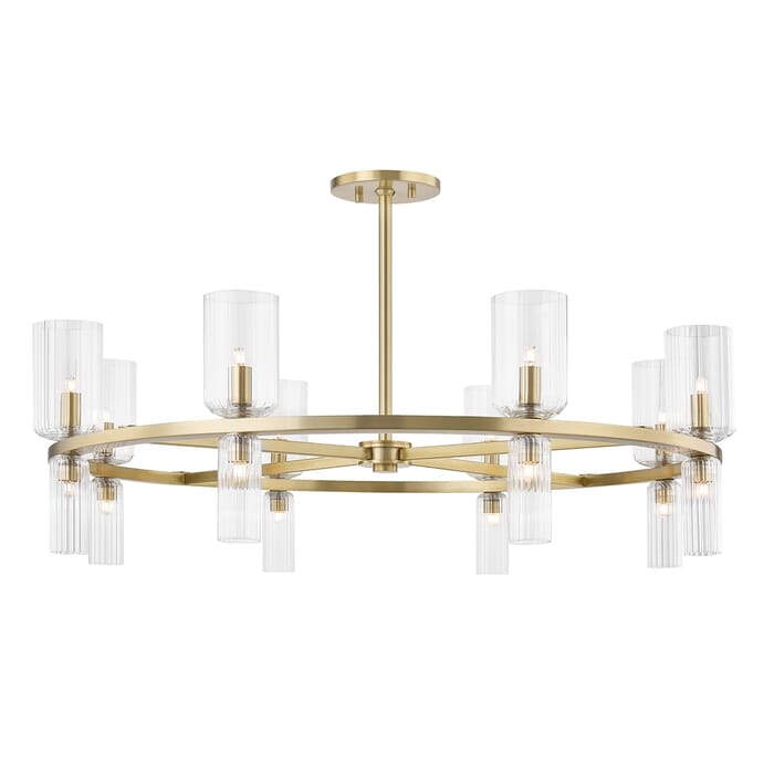 Mitzi Tabitha 16-Light Chandelier in Aged Brass Mitzi Tabitha 16-Light Chandelier in Aged Brass