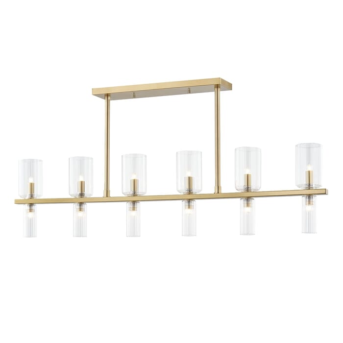 Mitzi Tabitha 12-Light Kitchen Island Light in Aged Brass Mitzi Tabitha 12-Light Kitchen Island Light in Aged Brass