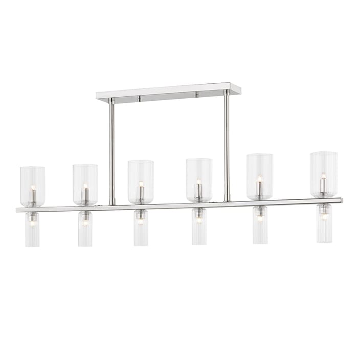 Mitzi Tabitha 12-Light Kitchen Island Light in Polished Nickel Mitzi Tabitha 12-Light Kitchen Island Light in Polished Nickel
