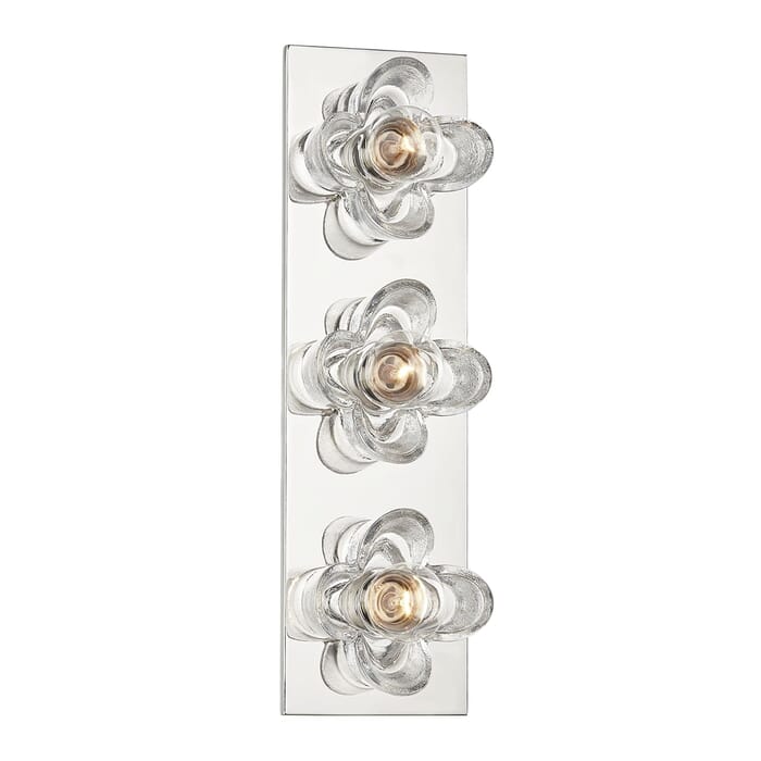 Mitzi Shea 3-Light Bathroom Vanity Light in Polished Nickel Mitzi Shea 3-Light Bathroom Vanity Light in Polished Nickel