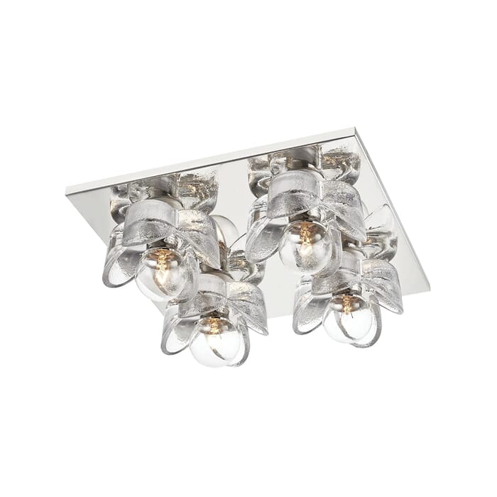 Mitzi Shea 4-Light Ceiling Light in Polished Nickel Mitzi Shea 4-Light Ceiling Light in Polished Nickel