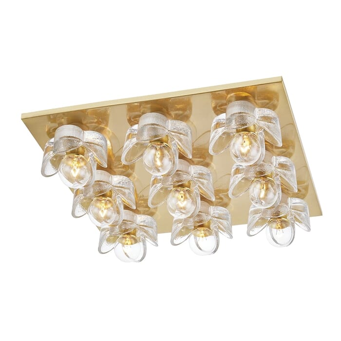 Mitzi Shea 9-Light Ceiling Light in Aged Brass Mitzi Shea 9-Light Ceiling Light in Aged Brass