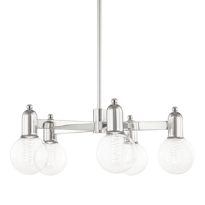 Mitzi Bryce 5-Light Chandelier in Polished Nickel Mitzi Bryce 5-Light Chandelier in Polished Nickel