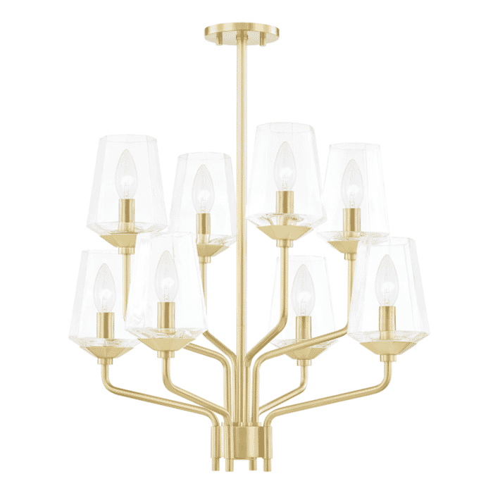 Mitzi Kayla 8-Light Chandelier in Aged Brass Mitzi Kayla 8-Light Chandelier in Aged Brass