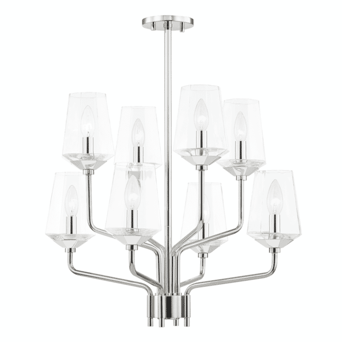 Mitzi Kayla 8-Light Chandelier in Polished Nickel Mitzi Kayla 8-Light Chandelier in Polished Nickel