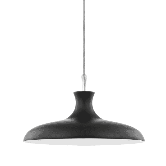 Mitzi Cassidy Pendant Light in Polished Nickel and Black Mitzi Cassidy Pendant Light in Polished Nickel and Black