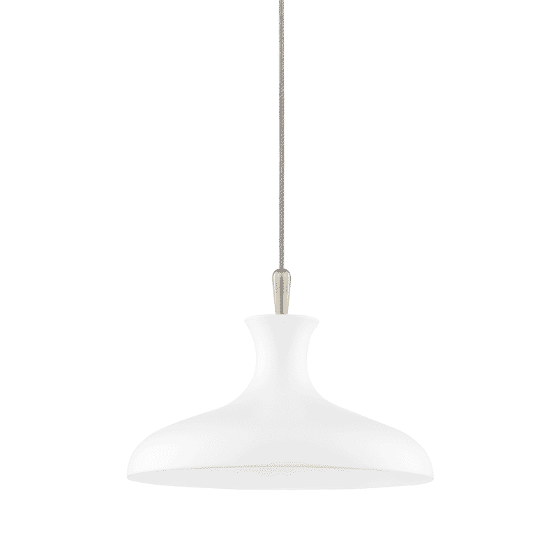 Mitzi Cassidy Mini Pendant in Aged Brass and White - H421701S-AGB-WH -  H421701S-AGB/WH