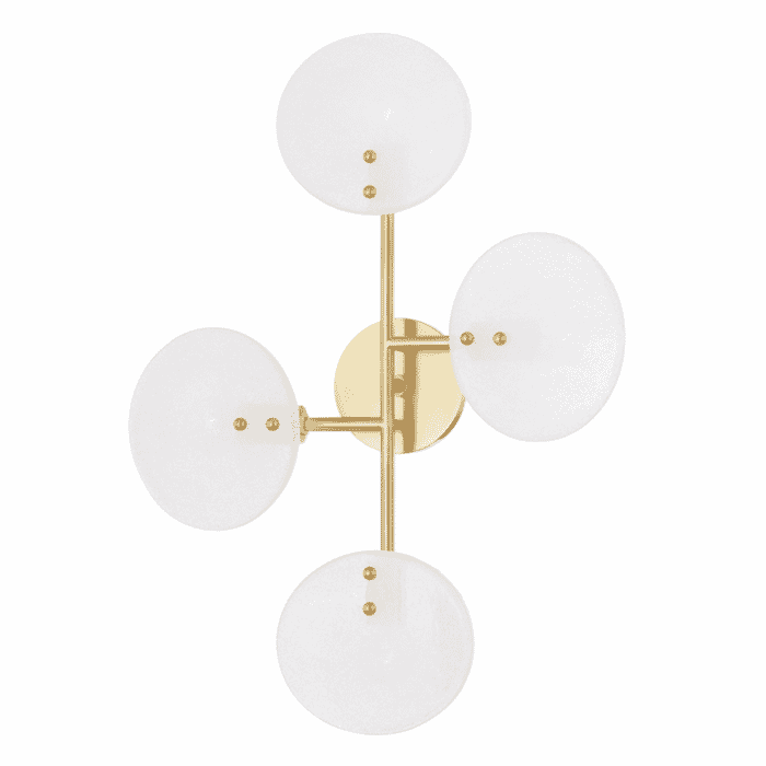 Mitzi Giselle 4-Light Wall Sconce in Aged Brass Mitzi Giselle 4-Light Wall Sconce in Aged Brass