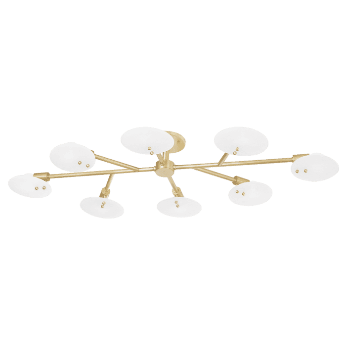 Mitzi Giselle 8-Light Ceiling Light in Aged Brass Mitzi Giselle 8-Light Ceiling Light in Aged Brass