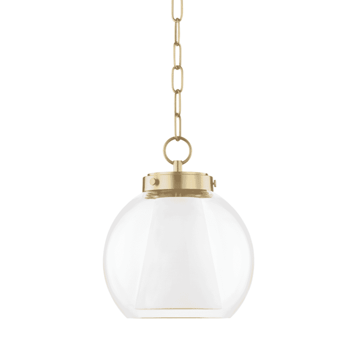 Mitzi Sasha Mini Pendant in Aged Brass Mitzi Sasha Mini Pendant in Aged Brass