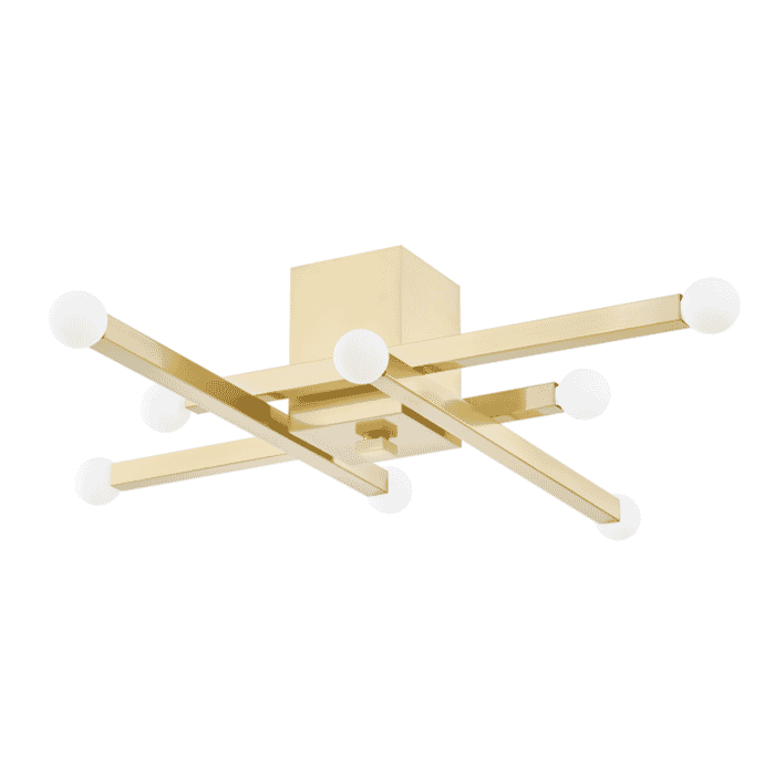 Mitzi Dona 8-Light Ceiling Light in Aged Brass Mitzi Dona 8-Light Ceiling Light in Aged Brass